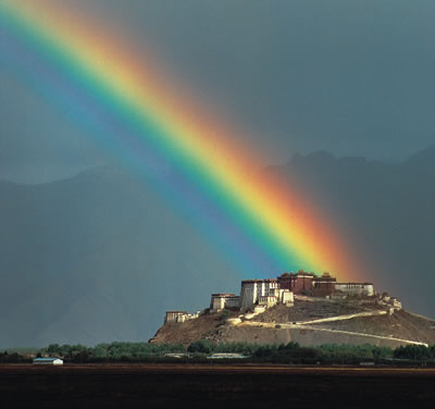 Galen Rowell's famous picture of the Potala Palace in Lhasa, Tibet